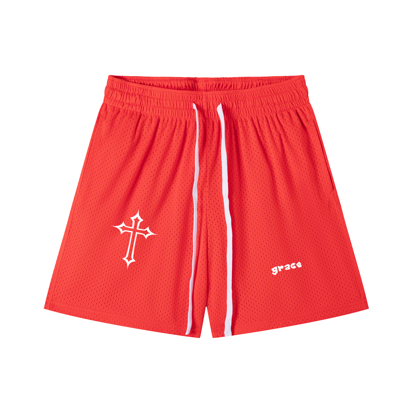 Mesh Drawstring Shorts