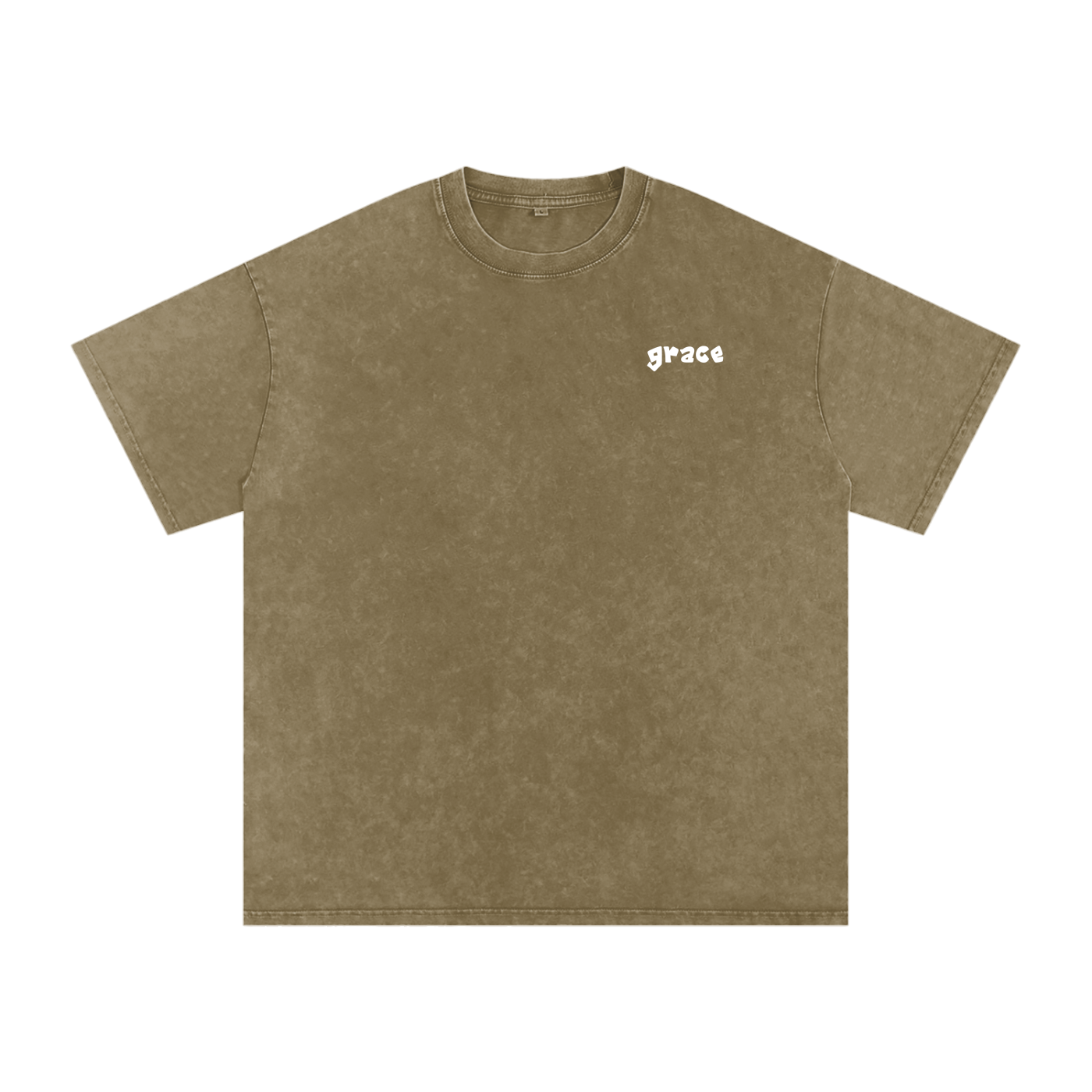 Snow Washed Oversized Cotton T-Shirt