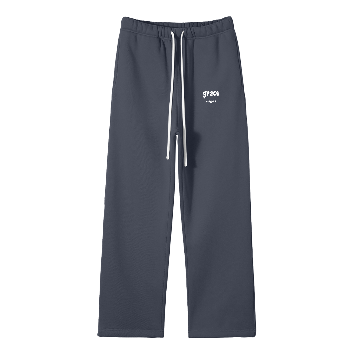 Unisex Solid Color Fleece Straight Leg Pants