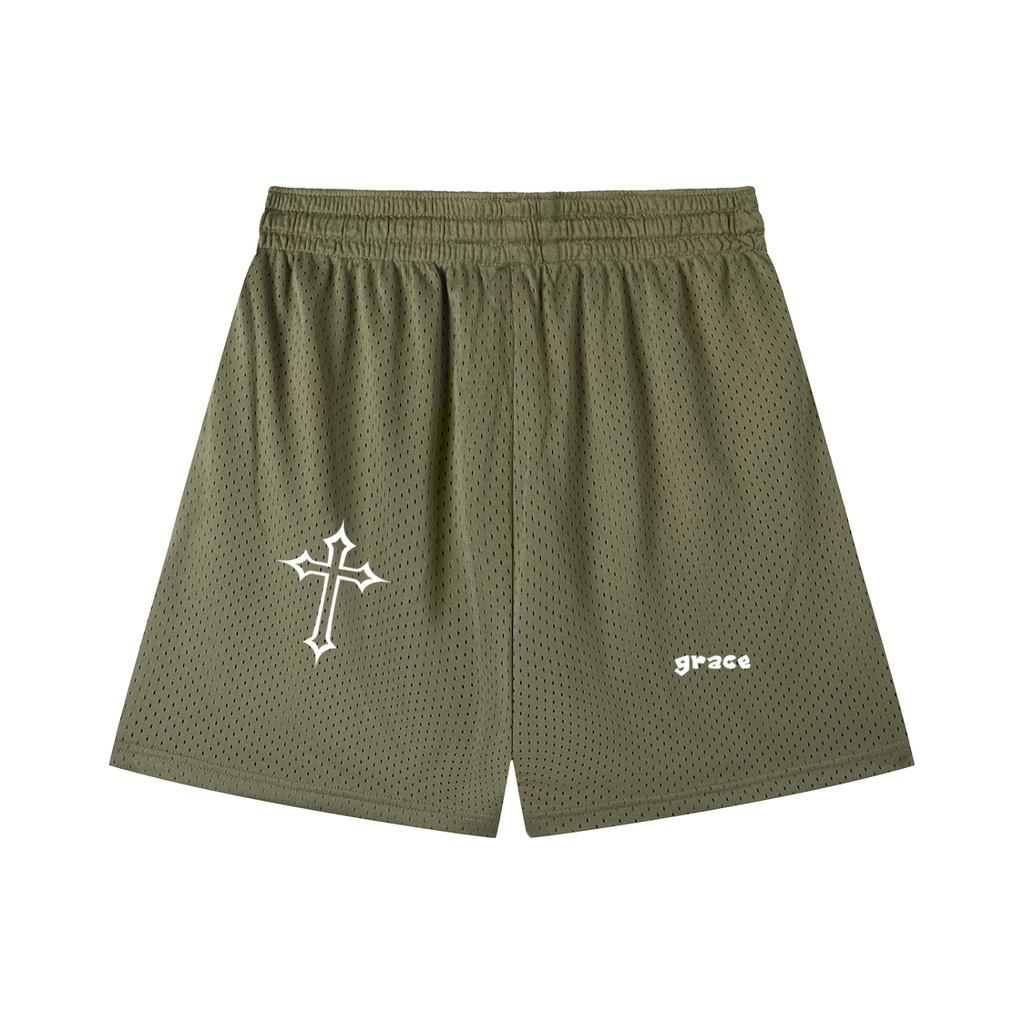 Mesh Drawstring Shorts