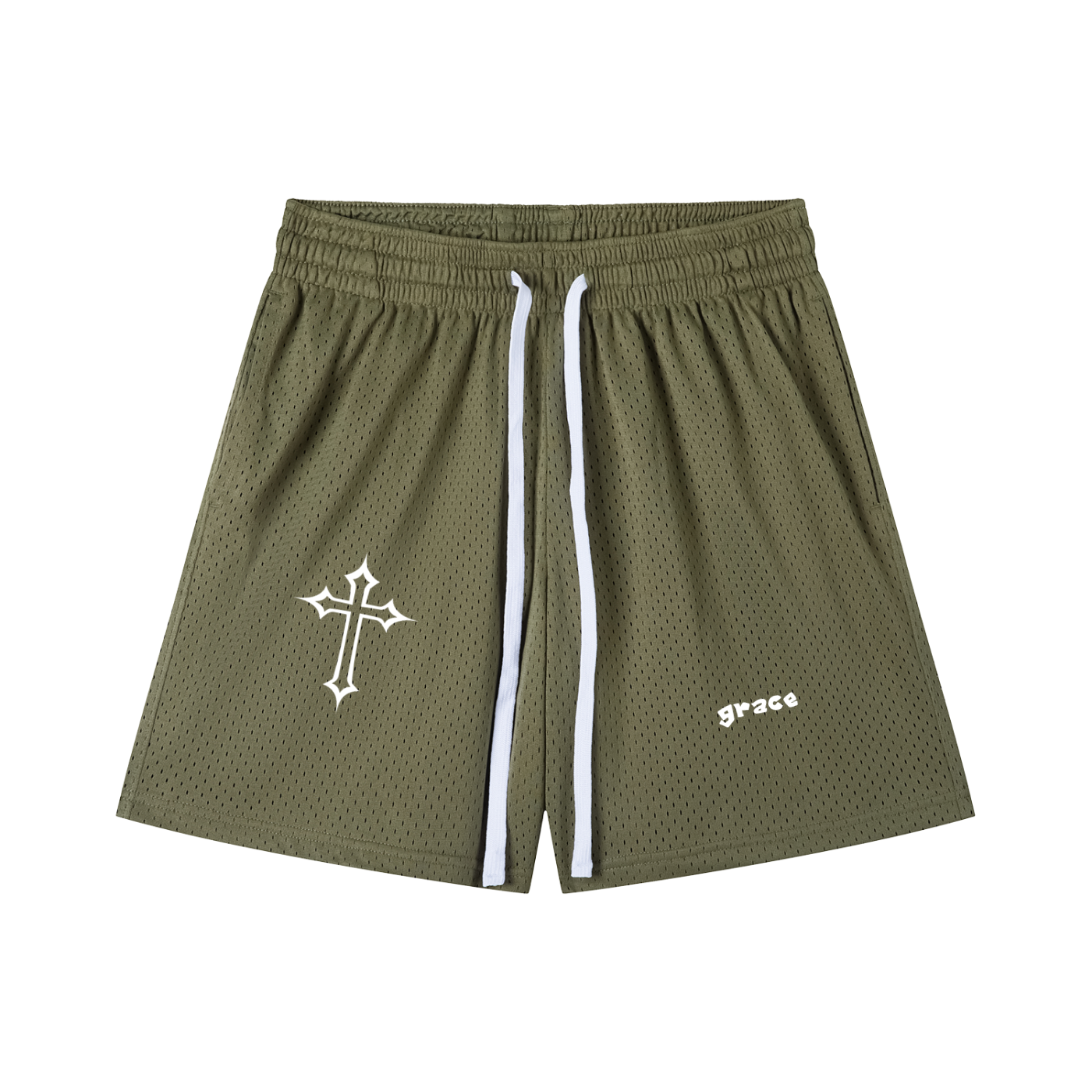 Mesh Drawstring Shorts