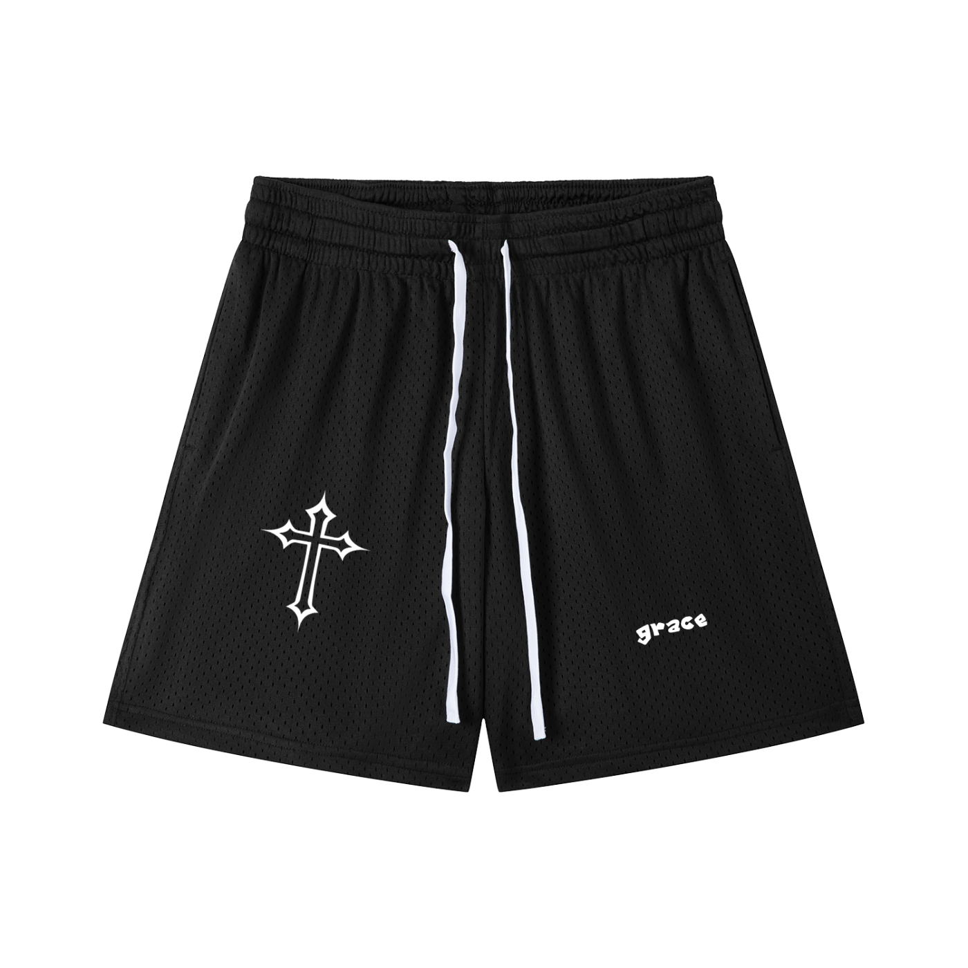 Mesh Drawstring Shorts