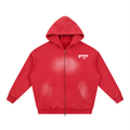 Sunfade Two-way Zipper Boxy Fleece Hoodie