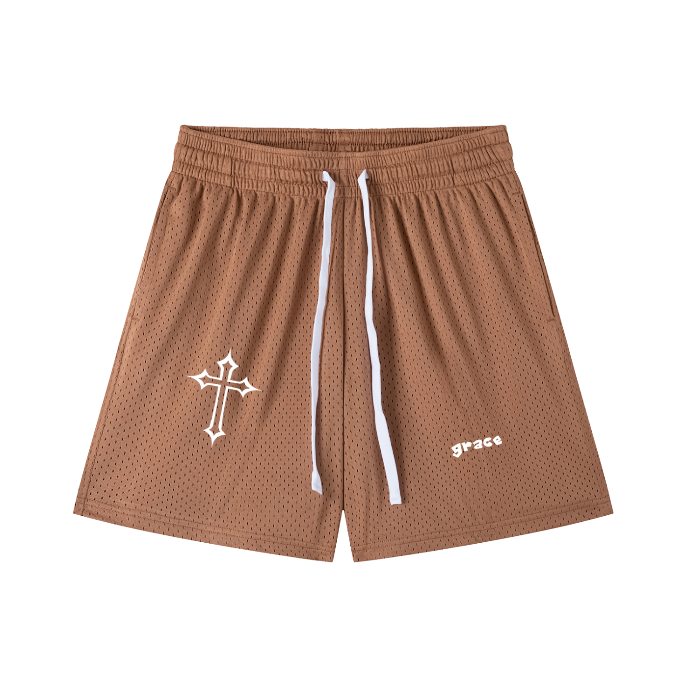 Mesh Drawstring Shorts