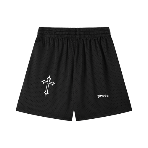 Mesh Drawstring Shorts