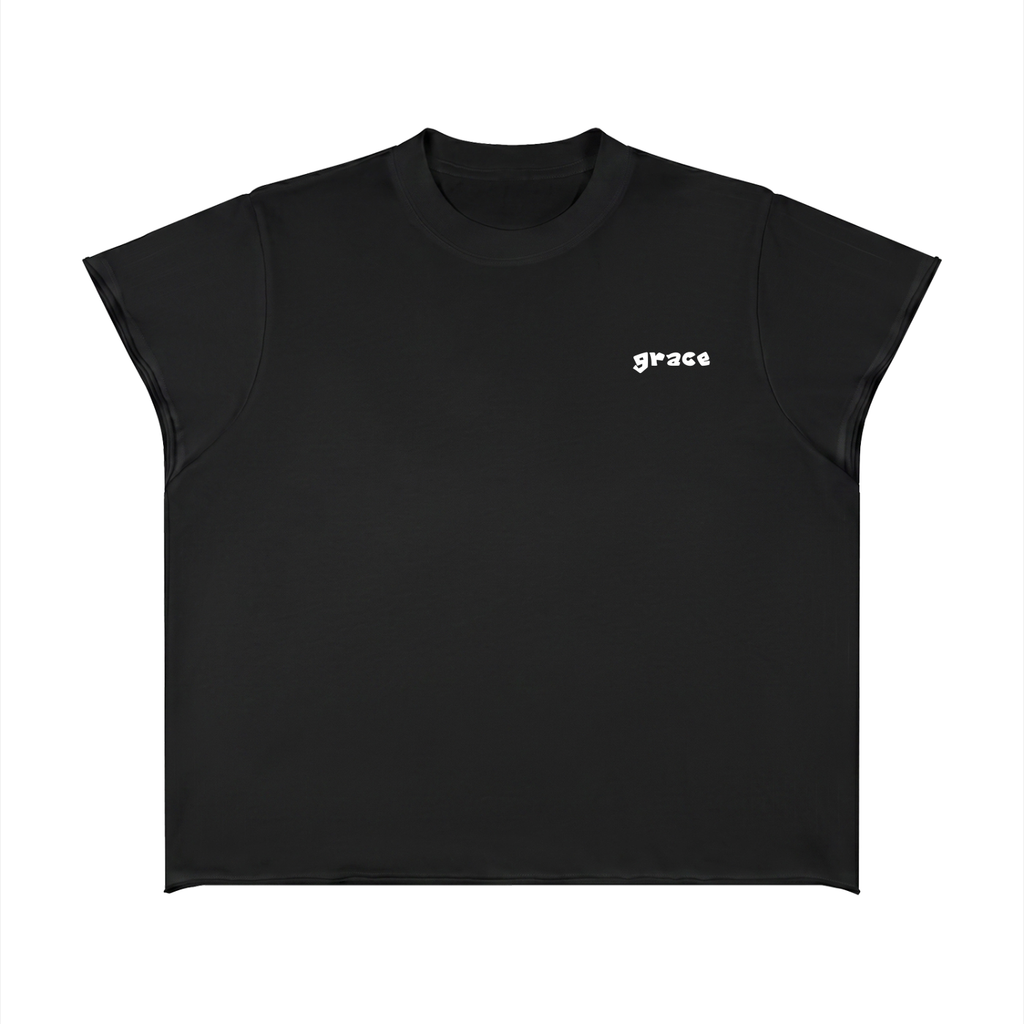 Unisex Boxy Raw Edge T-Shirt