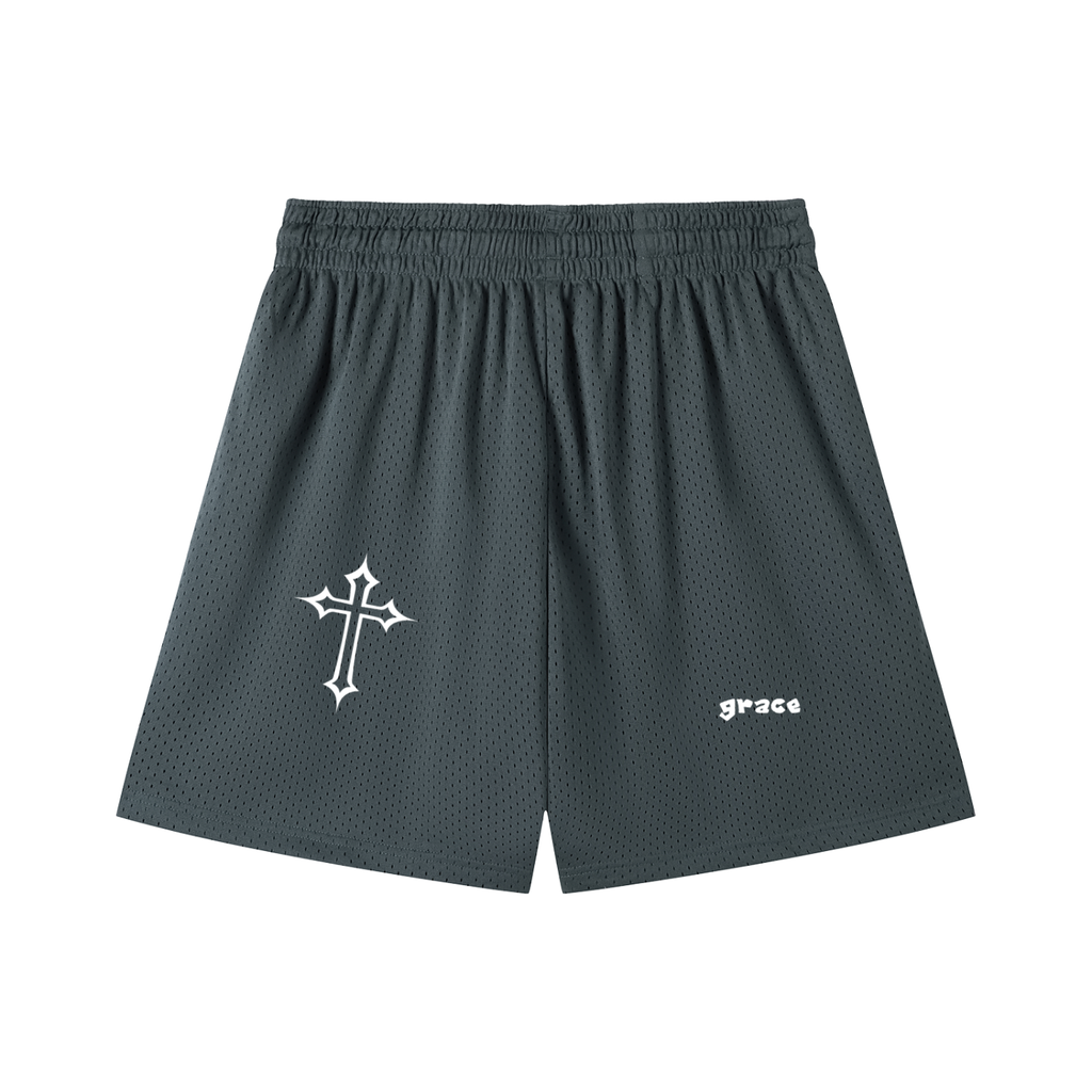 Mesh Drawstring Shorts