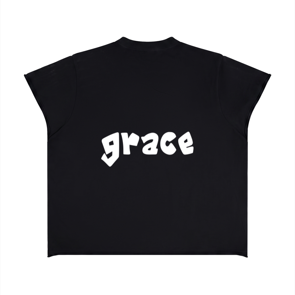 Unisex Boxy Raw Edge T-Shirt